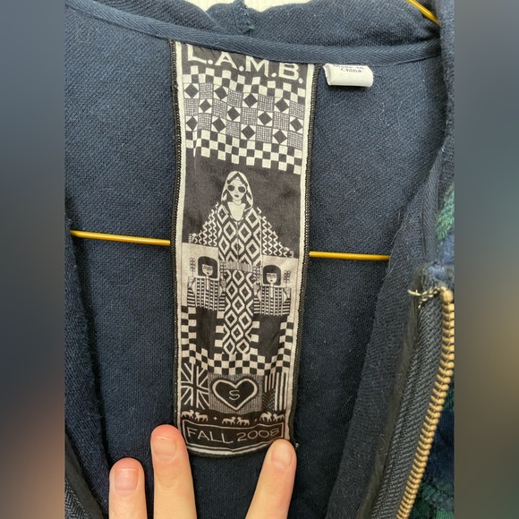 L.A.M.B. Quilted Plaid Long Hoodie - Picture 4 of 5